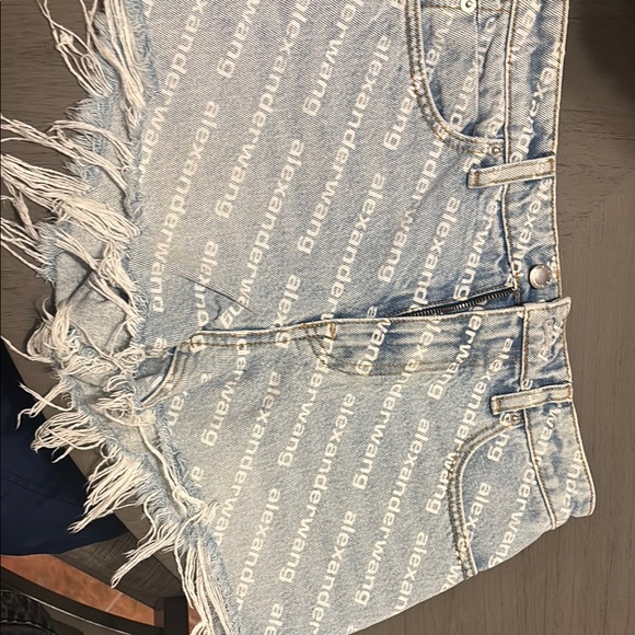 Alexander Wang Pants - Alexander Wang Light Blue Denim Shorts